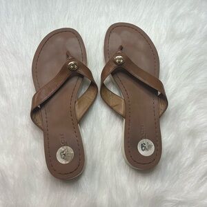 COACH New York Shelly Size 6.5B Brown Leather